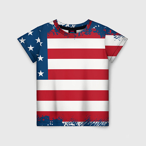 Детская футболка Америка / 3D-принт – фото 1