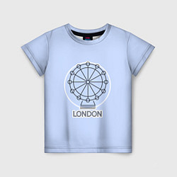 Футболка детская Лондон London Eye, цвет: 3D-принт