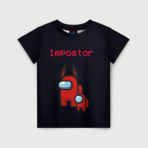 Детская футболка Among us Impostor / 3D-принт – фото 1