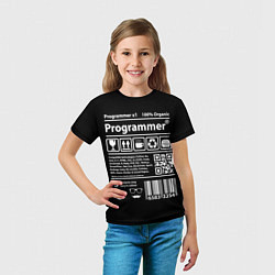 Футболка детская Programmer, цвет: 3D-принт — фото 2