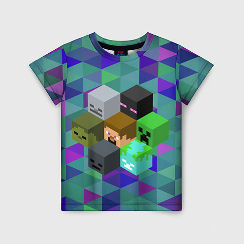 Детская футболка Minecraft / 3D-принт – фото 1