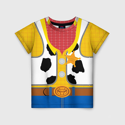 Детская футболка Шериф Вуди / 3D-принт – фото 1