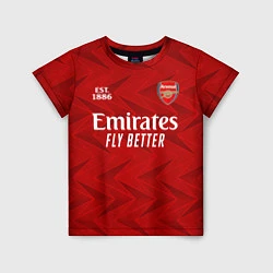 Футболка детская ARSENAL 2021 - ДОМАШНЯЯ, цвет: 3D-принт