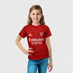 Футболка детская ARSENAL 2021 - ДОМАШНЯЯ, цвет: 3D-принт — фото 2