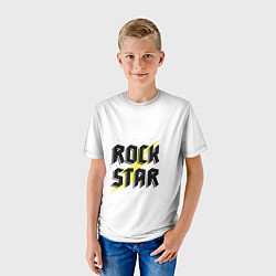 Футболка детская Rock star, цвет: 3D-принт — фото 2