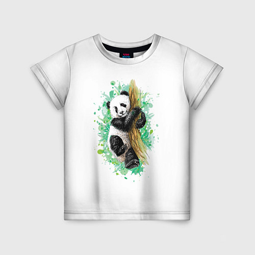 Детская футболка Панда / 3D-принт – фото 1
