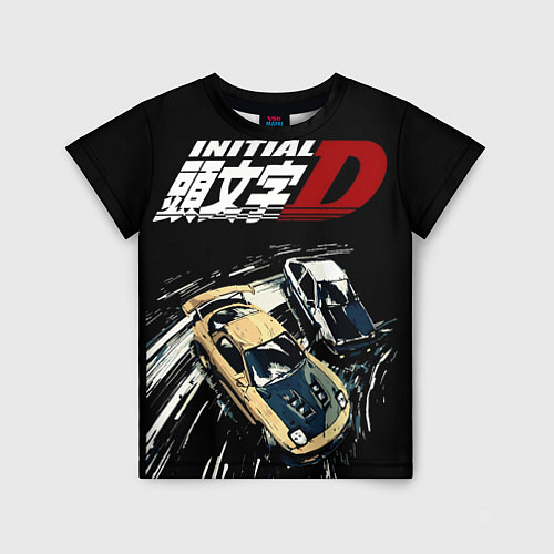 Детская футболка Initial D Z / 3D-принт – фото 1