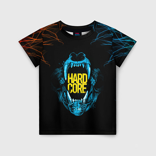 Детская футболка HARD CORE / 3D-принт – фото 1