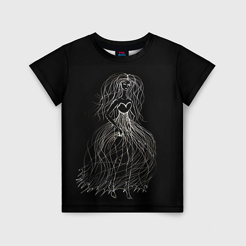 Детская футболка Девушка - призрак / 3D-принт – фото 1