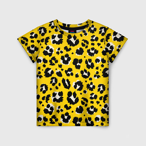 Детская футболка Леопард / 3D-принт – фото 1