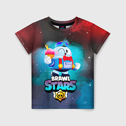Детская футболка BRAWL STARS LOU / 3D-принт – фото 1