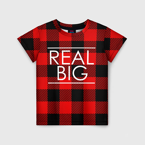 Детская футболка REAL BIG / 3D-принт – фото 1