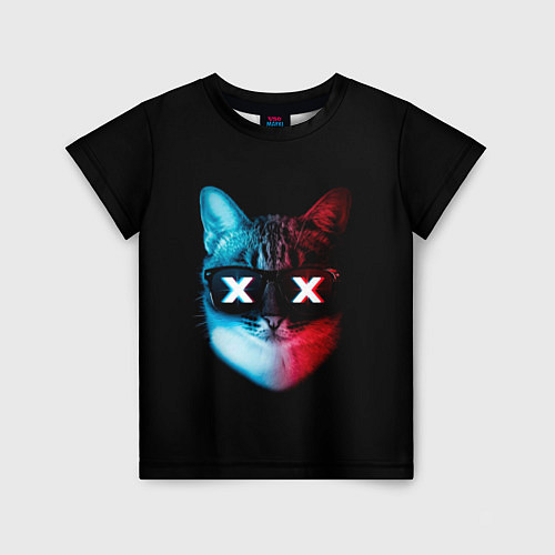 Детская футболка Кот XX / 3D-принт – фото 1