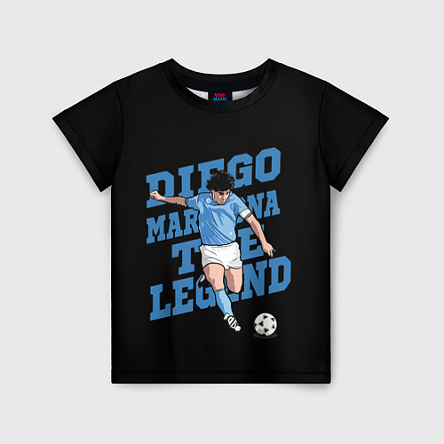 Детская футболка Diego Maradona / 3D-принт – фото 1