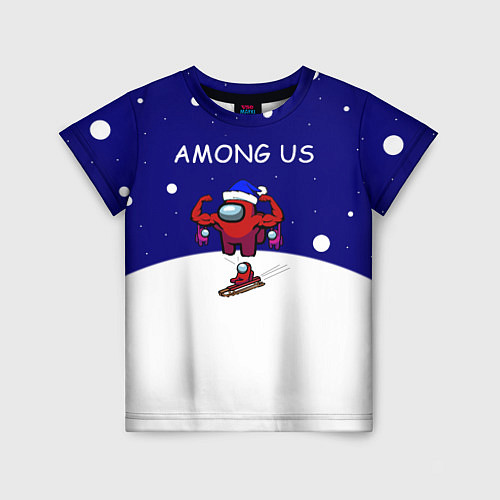 Детская футболка Спортивный AMONG US / 3D-принт – фото 1