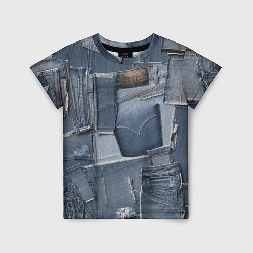 Детская футболка Jeans life / 3D-принт – фото 1