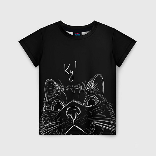 Детская футболка Говорящий кот / 3D-принт – фото 1