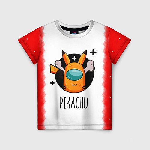 Детская футболка Among Picachu / 3D-принт – фото 1