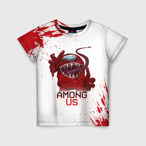 Детская футболка AMONG US - МОНСТР / 3D-принт – фото 1