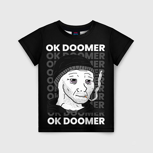 Детская футболка OK DOOMER / 3D-принт – фото 1
