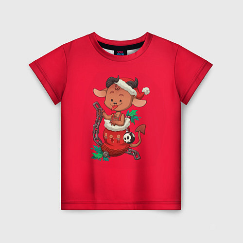Детская футболка Новый год Чертёнок / 3D-принт – фото 1
