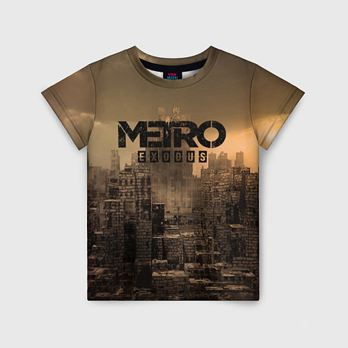 Детская футболка Metro город-призрак / 3D-принт – фото 1