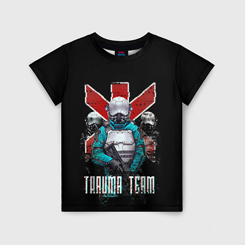 Детская футболка CYBERPUNK TRAUMA TEAM / 3D-принт – фото 1
