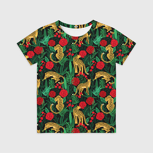 Детская футболка Leopards / 3D-принт – фото 1