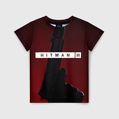 Детская футболка Hitman III / 3D-принт – фото 1
