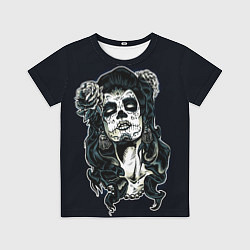 Футболка детская Санта Муэрте, цвет: 3D-принт