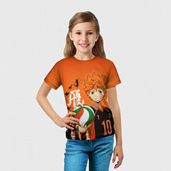 Футболка детская ВОЛЕЙБОЛ!! HAIKYUU!!, цвет: 3D-принт — фото 2