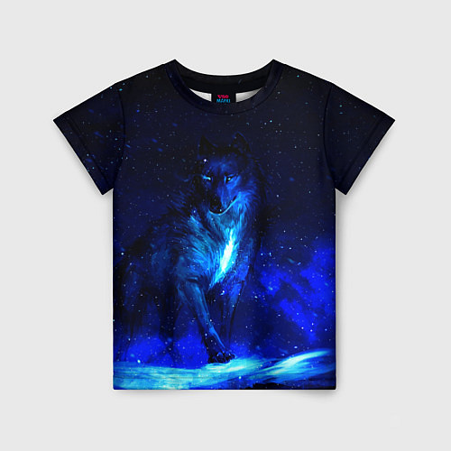 Детская футболка Dark Wolf / 3D-принт – фото 1