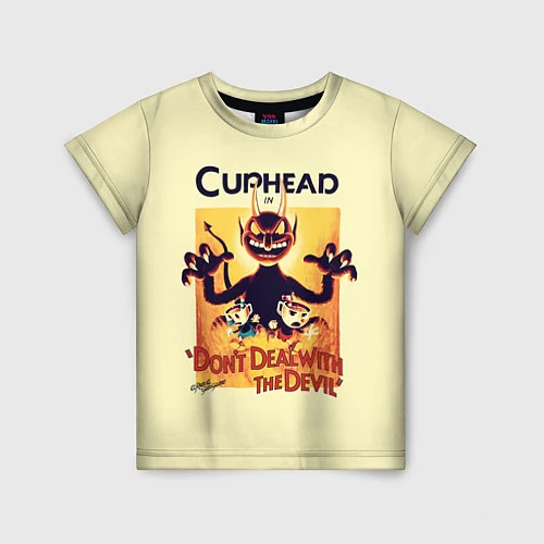 Детская футболка Cuphead / 3D-принт – фото 1