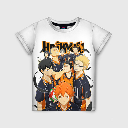 Детская футболка ВОЛЕЙБОЛ!! HAIKYUU!! / 3D-принт – фото 1