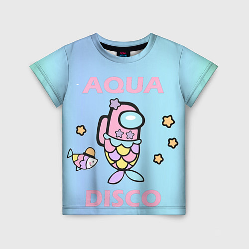 Детская футболка Aqua Among As / 3D-принт – фото 1