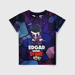 Футболка детская BRAWL STARS EDGAR, цвет: 3D-принт