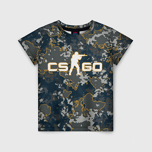 Детская футболка CS:GO - Camo / 3D-принт – фото 1