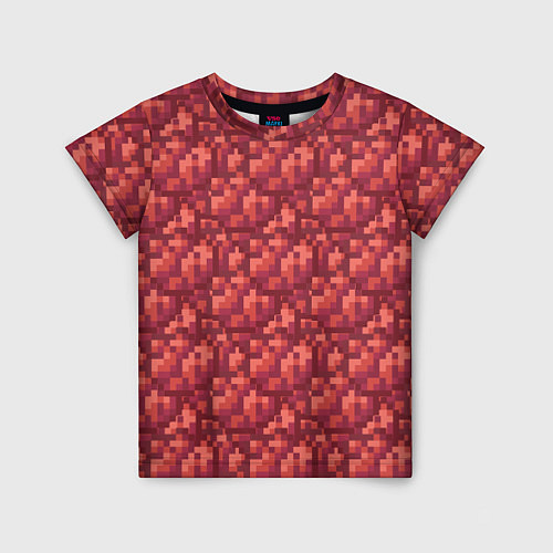 Детская футболка Красный краситель / 3D-принт – фото 1