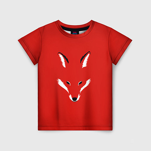 Детская футболка Fox minimalism / 3D-принт – фото 1