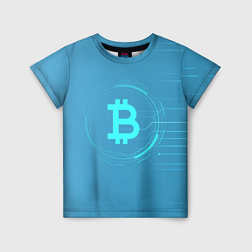 Детская футболка Bitcoin / 3D-принт – фото 1