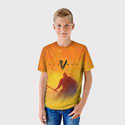 Футболка детская Викинги Vikings Z, цвет: 3D-принт — фото 2