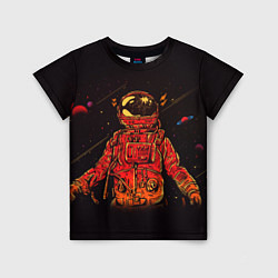 Футболка детская Отчаянный Космонавт, цвет: 3D-принт