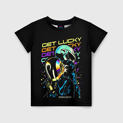 Детская футболка DAFT PUNK / 3D-принт – фото 1