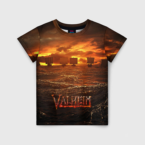 Детская футболка Valheim Корабли / 3D-принт – фото 1