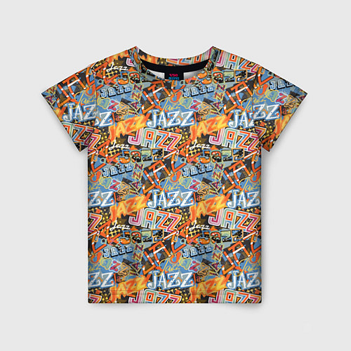 Детская футболка Jazz / 3D-принт – фото 1