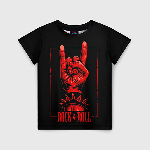 Детская футболка Rock & Roll / 3D-принт – фото 1