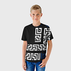 Футболка детская Геометрический Минимализм, цвет: 3D-принт — фото 2