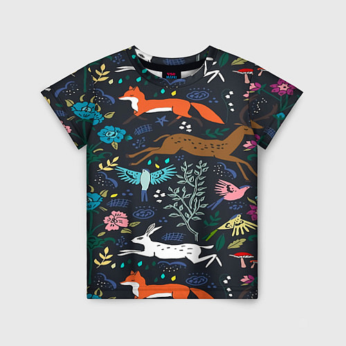 Детская футболка Звери и Природа / 3D-принт – фото 1