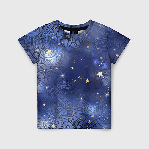 Детская футболка Небо в стиле Стимпанк / 3D-принт – фото 1