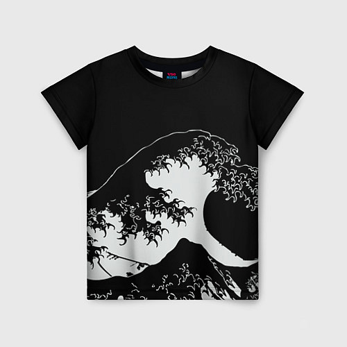 Детская футболка Волна Канагава / 3D-принт – фото 1